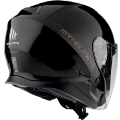 Thunder 3 SV Jet Solid Helmets -Moto Style Shop 1 0000 THUNDER 3 SV JET GLOSS BLACK TRASERA