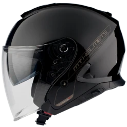 Thunder 3 SV Jet Solid Helmets -Moto Style Shop 1 0002 THUNDER 3 SV JET GLOSS BLACK PERFIL