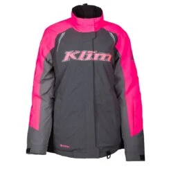 Klim Women's Strata Jacket -Moto Style Shop 3145 001 Asphalt 20 20Knockout 20Pink 03