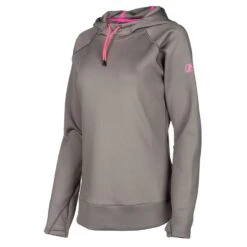 Klim Women's Equinox Hoodie -Moto Style Shop 3801 000 Castlerock 20Gray 20 20Knockout 20Pink 01