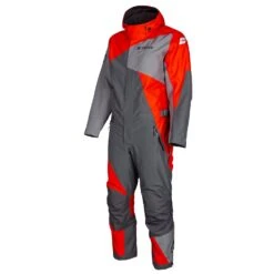 Klim Railside One-Piece -Moto Style Shop 4036 000 Asphalt 20 20High 20Risk 20Red 01