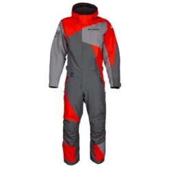 Klim Railside One-Piece -Moto Style Shop 4036 000 Asphalt 20 20High 20Risk 20Red 03