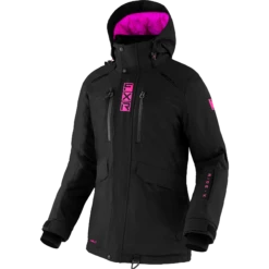 Aerial Women's Jacket 18 Aerial Women's Jacket -Moto Style Shop Aerial Jacket W BlackEPink 220251 1094 front