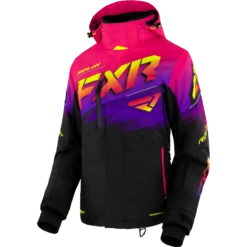 Boost FX Women’s Jacket -Moto Style Shop BoostFX Jkt W BlackNeonFushion 230224 1065 front