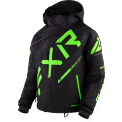CX Child Jacket -Moto Style Shop CX Jacket C BlackCamoLime 230410 1270 front