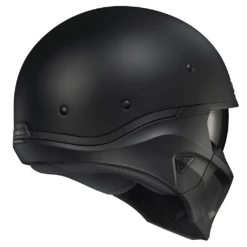 Scorpion Covert X Solid Helmets - DOT 18 Scorpion Covert X Solid Helmets - DOT -Moto Style Shop CovertX MatteBlack 34Rear