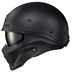 Scorpion Covert X Solid Helmets - DOT 14 Scorpion Covert X Solid Helmets - DOT -Moto Style Shop CovertX MatteBlack SideView