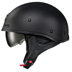 Scorpion Covert X Solid Helmets - DOT 16 Scorpion Covert X Solid Helmets - DOT -Moto Style Shop CovertX MatteBlack SideView w EarCover