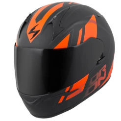 Scorpion EXO-R320 Endeavor Helmets - Dot 21 Scorpion EXO-R320 Endeavor Helmets - Dot -Moto Style Shop EXO R320 Endeavor Black Org front ang