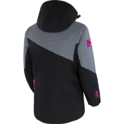 Edge 2-in-1 Women’s Jacket 13 Edge 2-in-1 Women’s Jacket -Moto Style Shop Edge Jkt W BlackMidGreyHeatherRaspFade 230242 1007 back