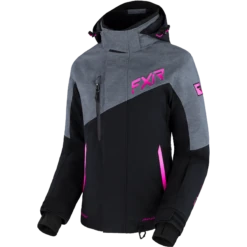 Edge 2-in-1 Women’s Jacket 12 Edge 2-in-1 Women’s Jacket -Moto Style Shop Edge Jkt W BlackMidGreyHeatherRaspFade 230242 1007 front