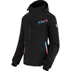 Edge 2-in-1 Women’s Jacket 14 Edge 2-in-1 Women’s Jacket -Moto Style Shop Edge Jkt W BlackSkyBlueEPinkFade 230242 1053 front