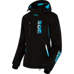 Evo FX Women’s Jacket -Moto Style Shop EvoFX Jkt W BlackSkyWhiteFade 230222 1053 front