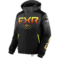 Helium Child Jacket -Moto Style Shop Helium Jacket C BlackCharInferno 230402 1026 front