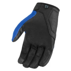 Icon Hooligan CE Gloves -Moto Style Shop HooliganCEGloveBluePalm
