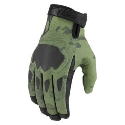 Icon Hooligan CE Gloves -Moto Style Shop HooliganCEGloveGreenCamoBack