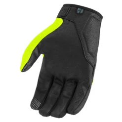 Icon Hooligan CE Gloves -Moto Style Shop HooliganCEGloveHiVizPalm