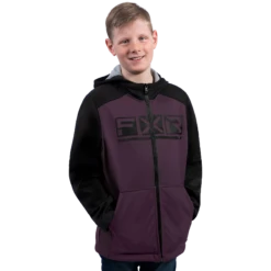 Hydrogen Softshell Youth Jacket -Moto Style Shop HydrogenSS Jacket MutedGrapeBlack 231511 8410 front