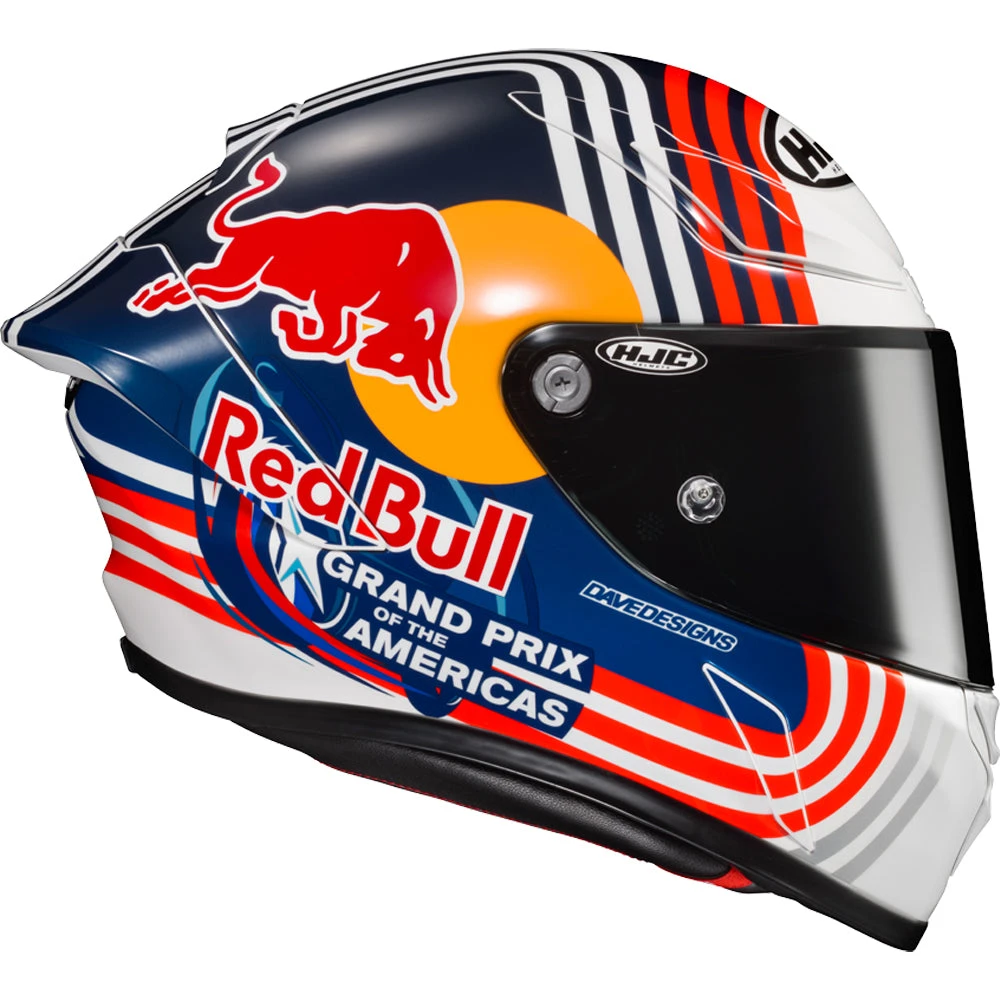 HJC RPHA 1N Austin Red Bull GP Helmet 4 HJC RPHA 1N Austin Red Bull GP Helmet - Image 4