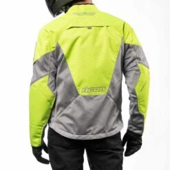 Icon Mesh AF Jackets 19 Icon Mesh AF Jackets -Moto Style Shop MeshAFJacket HiViz Back