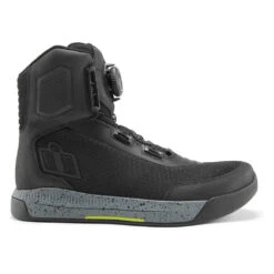 Icon Overlord Vented CE Boots 8 Icon Overlord Vented CE Boots -Moto Style Shop OverlordVentedCEBootBlackProfile