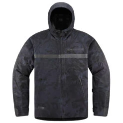 Icon PDX3 Rain Jackets 28 Icon PDX3 Rain Jackets -Moto Style Shop PDX3JacketDarkCamoFront