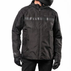 Icon PDX3 Rain Jackets 18 Icon PDX3 Rain Jackets -Moto Style Shop PDX3Jacket Black Front