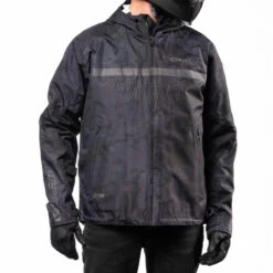 Icon PDX3 Rain Jackets 30 Icon PDX3 Rain Jackets -Moto Style Shop PDX3Jacket DarkCamo Front