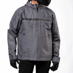 Icon PDX3 Rain Jackets 22 Icon PDX3 Rain Jackets -Moto Style Shop PDX3Jacket Grey Front