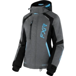 Pulse Women’s Jacket 14 Pulse Women’s Jacket -Moto Style Shop Pulse Jkt W MidGreyHeatherBlkSkyBlue 230227 0753 front