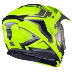Scorpion EXO-AT950 Ellwood Snow Helmets - Electric Shield -Moto Style Shop Scorpion EXO AT950 EllwoodSnow Hi VizRear