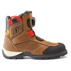 Icon Stormhawk Waterproof Boots -Moto Style Shop StormhawkWPBootBrownProfile