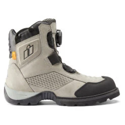 Icon Stormhawk Waterproof Boots -Moto Style Shop StormhawkWPBootGreyProfile