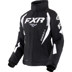 Team FX Women's Jacket -Moto Style Shop Team Jkt W BlackWhite 220240 1001 front