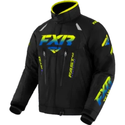 Team FX Jacket -Moto Style Shop Team jkt M BlackBlueHiVisFade 220004 1066 front