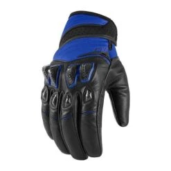 Icon Konflict Gloves -Moto Style Shop icon konflict gloves mens motorcycle gloves icon blue s 503620