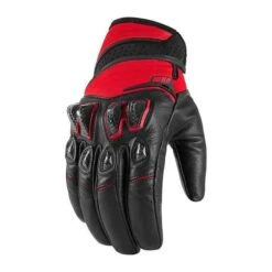 Icon Konflict Gloves -Moto Style Shop icon konflict gloves mens motorcycle gloves icon red s 656772