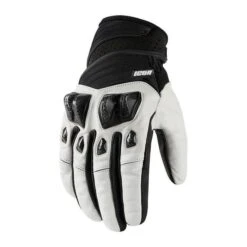Icon Konflict Gloves -Moto Style Shop icon konflict gloves mens motorcycle gloves icon white s 396454