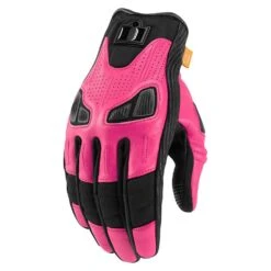 Icon Automag Women's Gloves -Moto Style Shop icon womens automag gloves womens motorcycle gloves icon pink xs 741509
